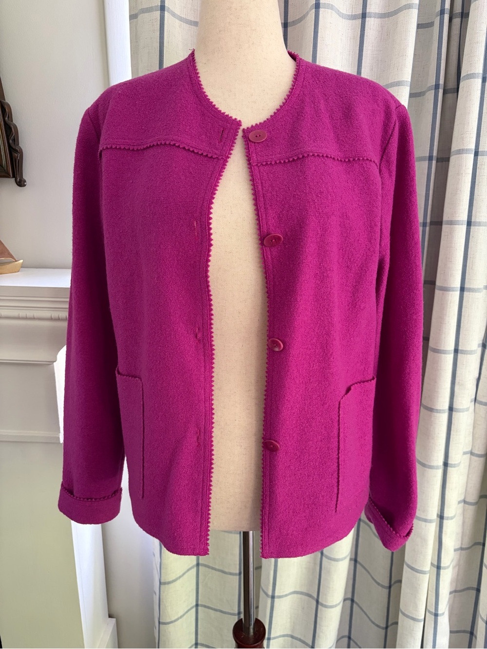 Vintage Boiled Wool Marshall Fields Blazer Jacket